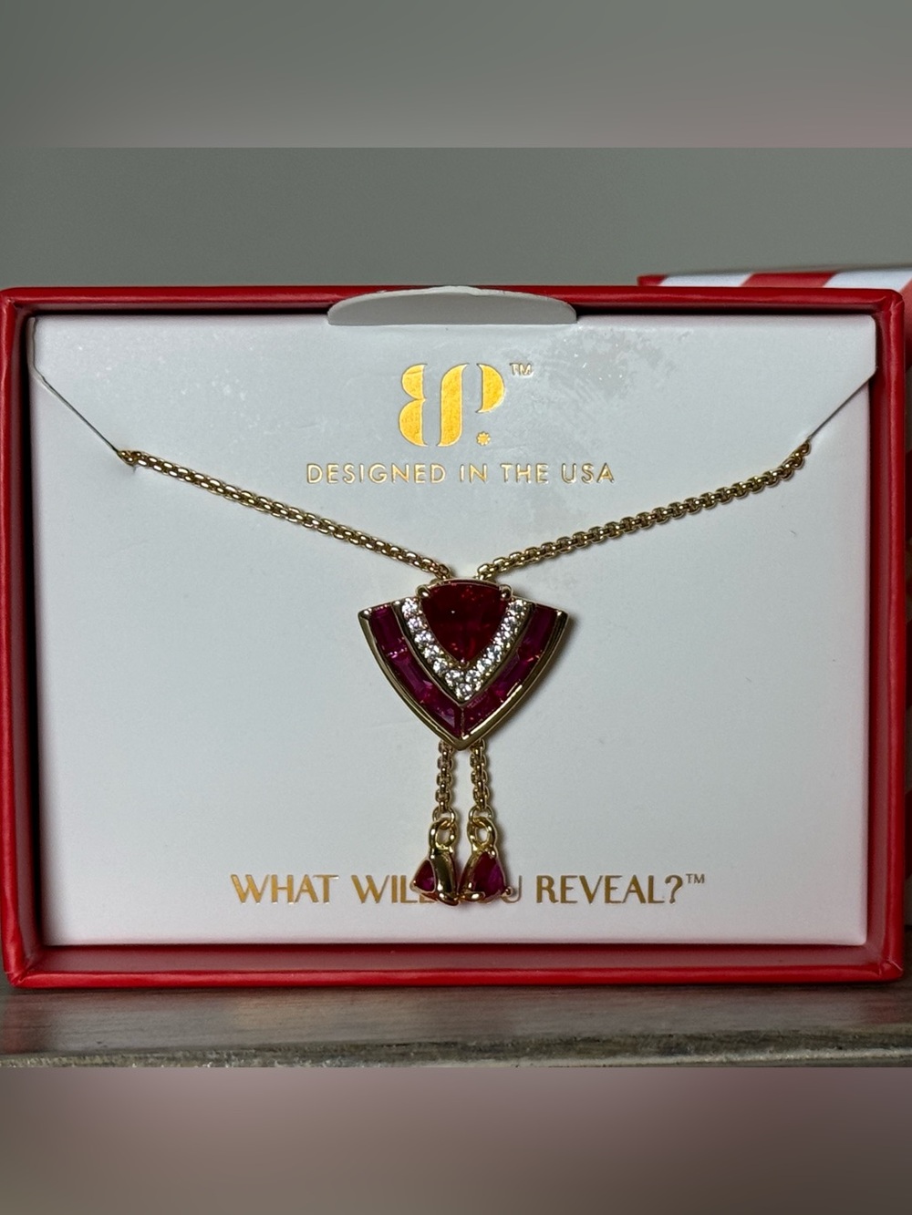 Bomb Party July Birthday Necklace “The Ellza Necklace” Brand New!
